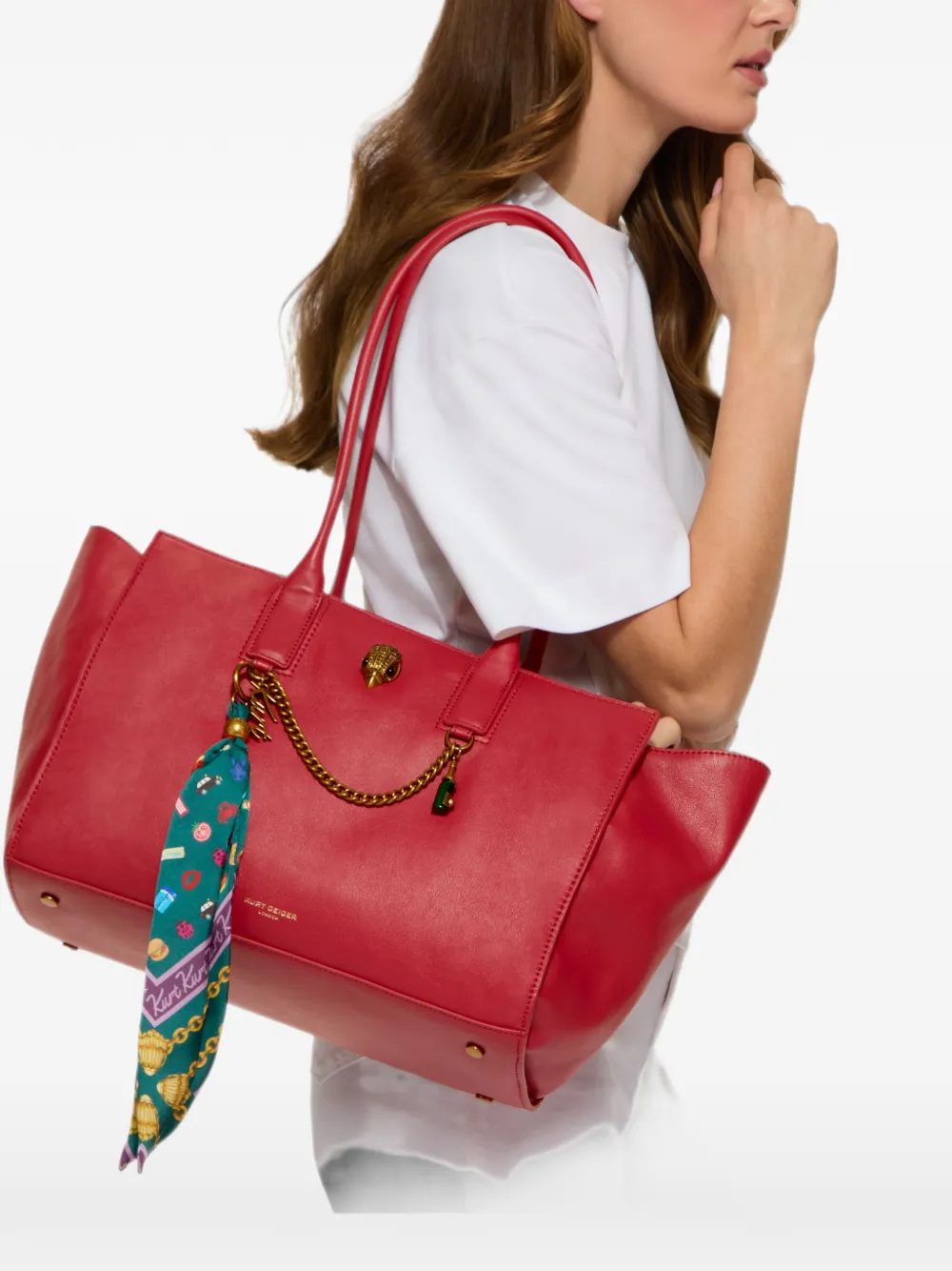 Kurt Geiger London Sloane shopper Rood