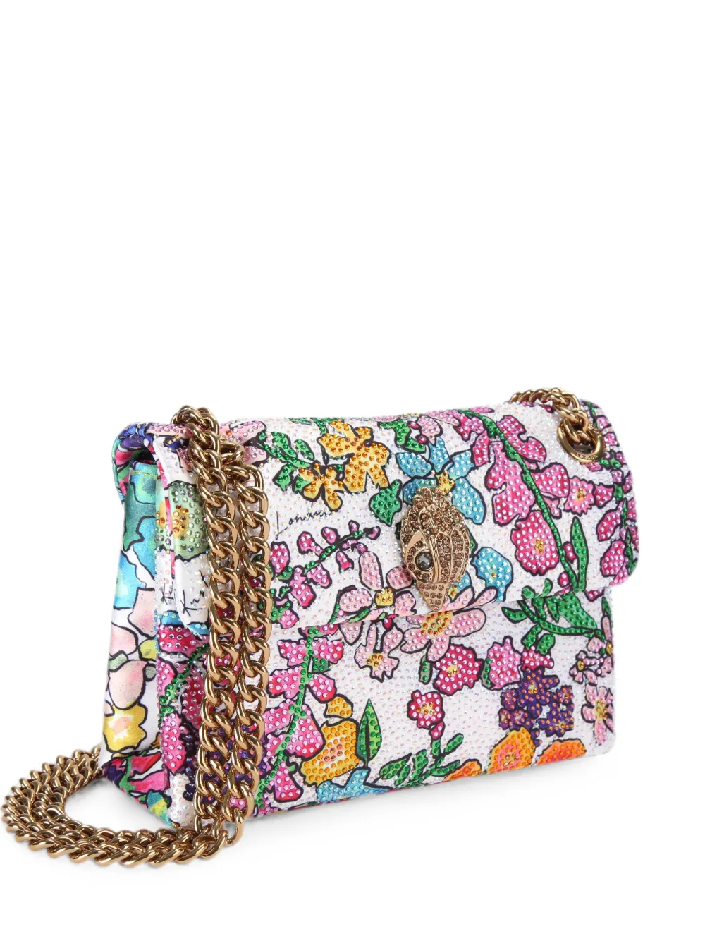 Kurt Geiger London mini fabric Kensington bag - White