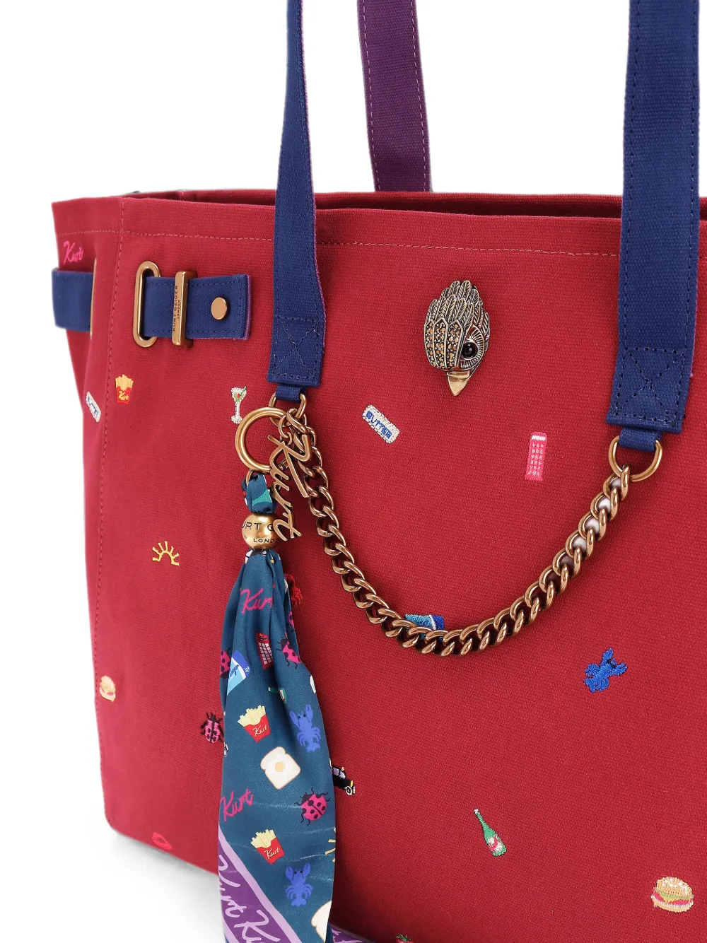Kurt Geiger London Sloane shopper Rood