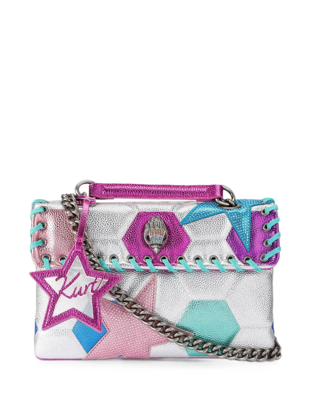 Kurt Geiger London Borsa a spalla Kensington - Argento