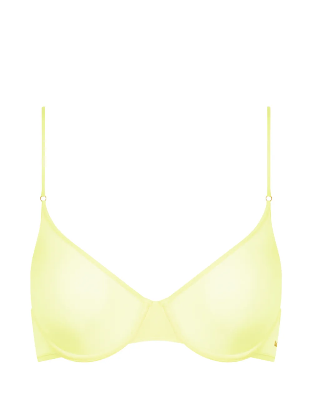 Maison Close Double Sens corbeille sheer bra - Giallo