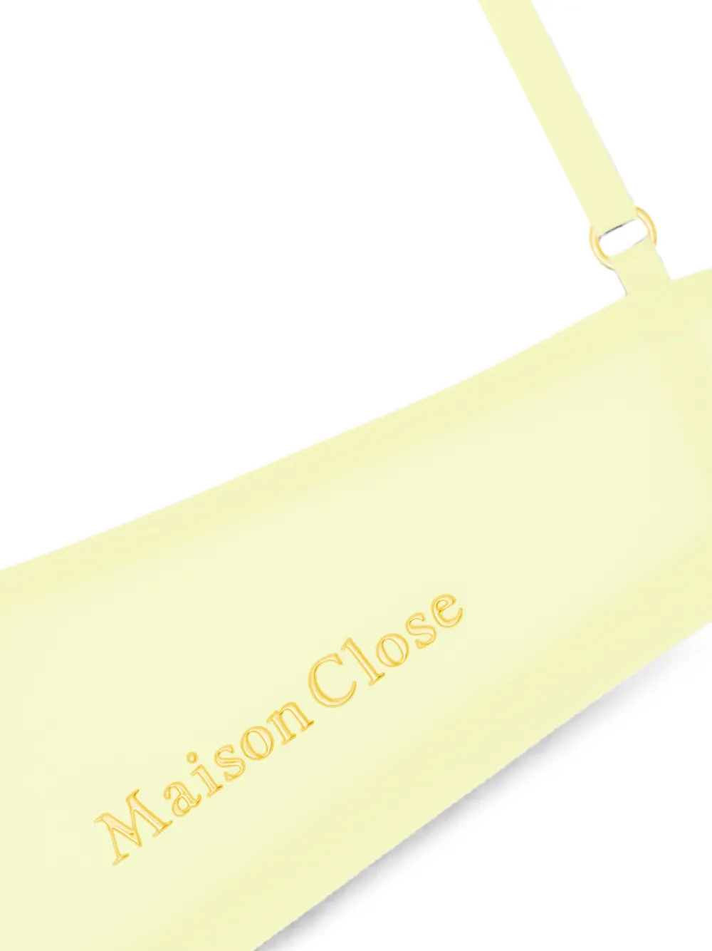 Maison Close Double Sens corbeille doorzichtige bh Geel