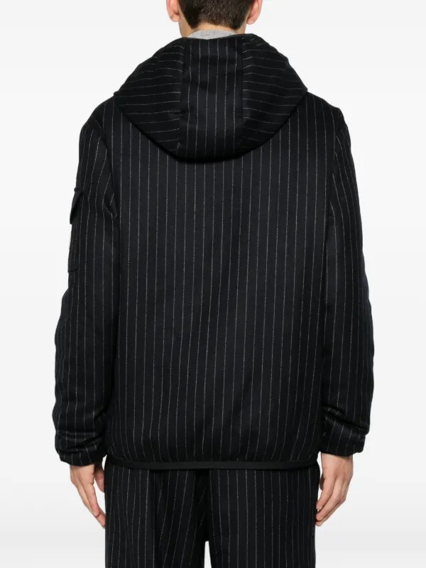 Moncler Ceze Reversible Hooded Short Jacket | Blue | FARFETCH GE