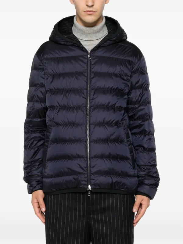 Moncler Ceze Reversible Hooded Short Jacket | Blue | FARFETCH GE