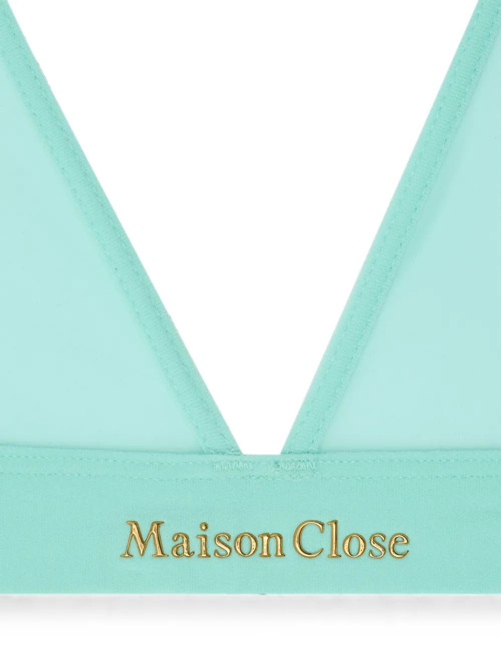 Maison Close Double Sens doorzichtige triangel bh Blauw