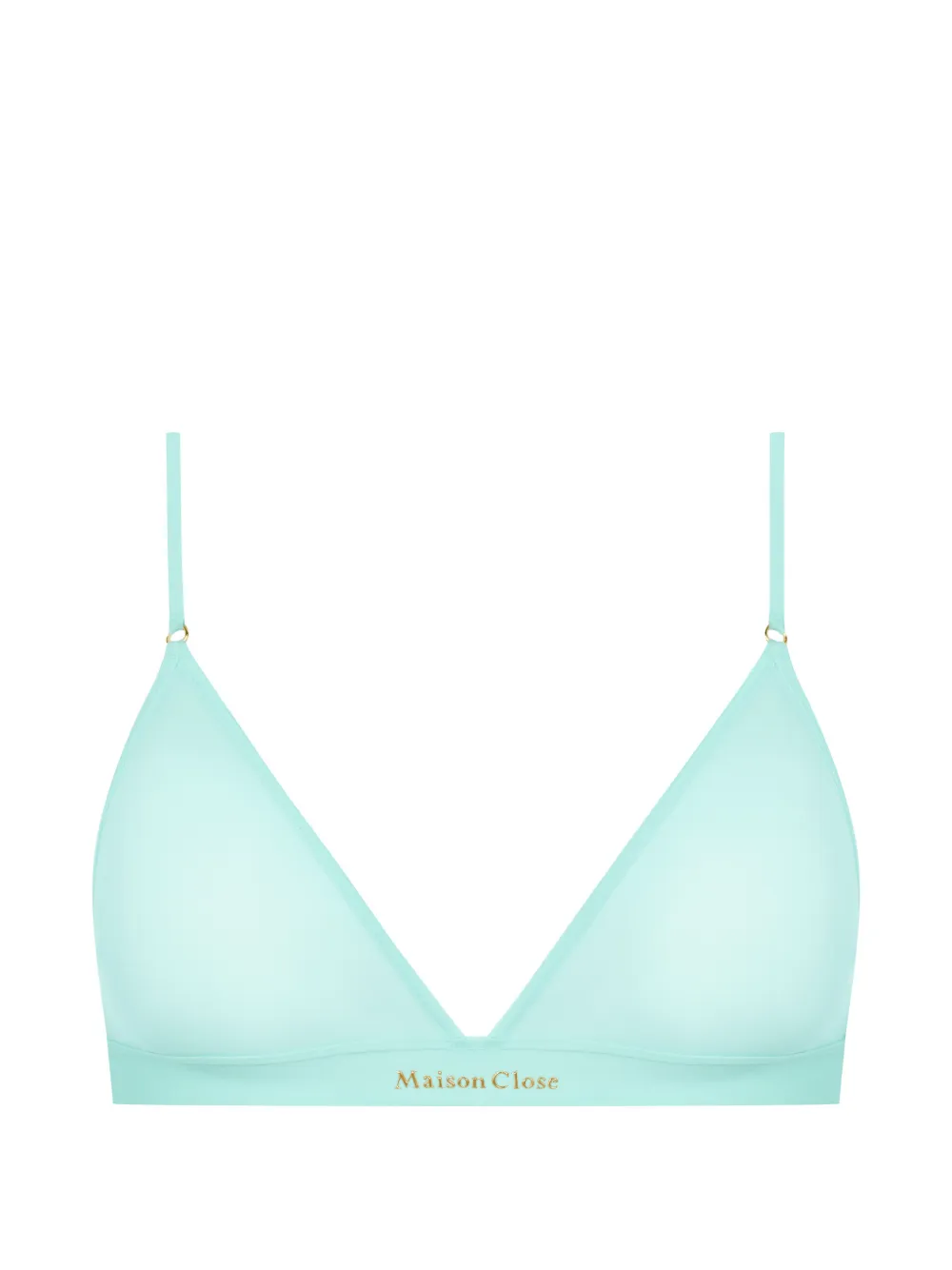 Maison Close Double Sens sheer triangle bra - Blu