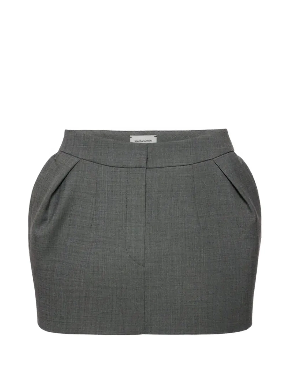 Magda Butrym pleated mini skirt - Grau
