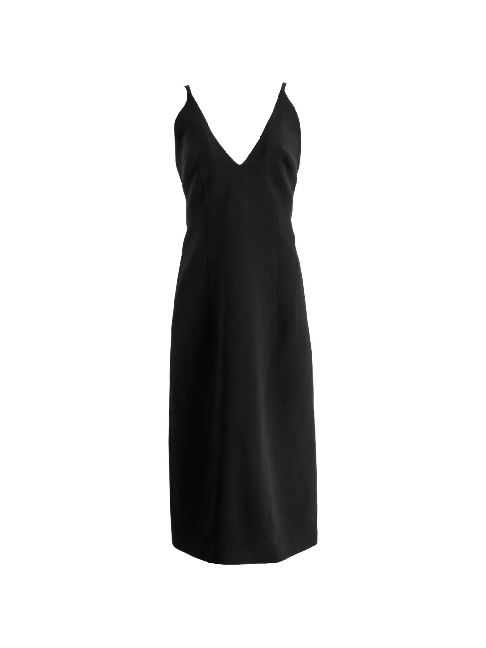 Magda Butrym V-neck cross-strap midi dress - Schwarz