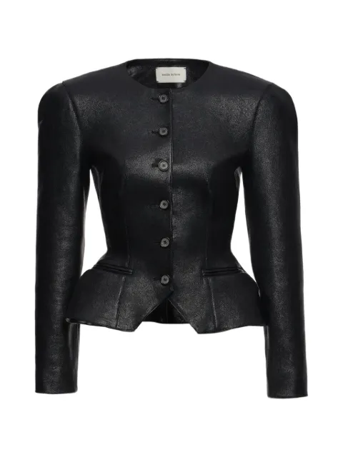 Magda Butrym button-up leather jacket