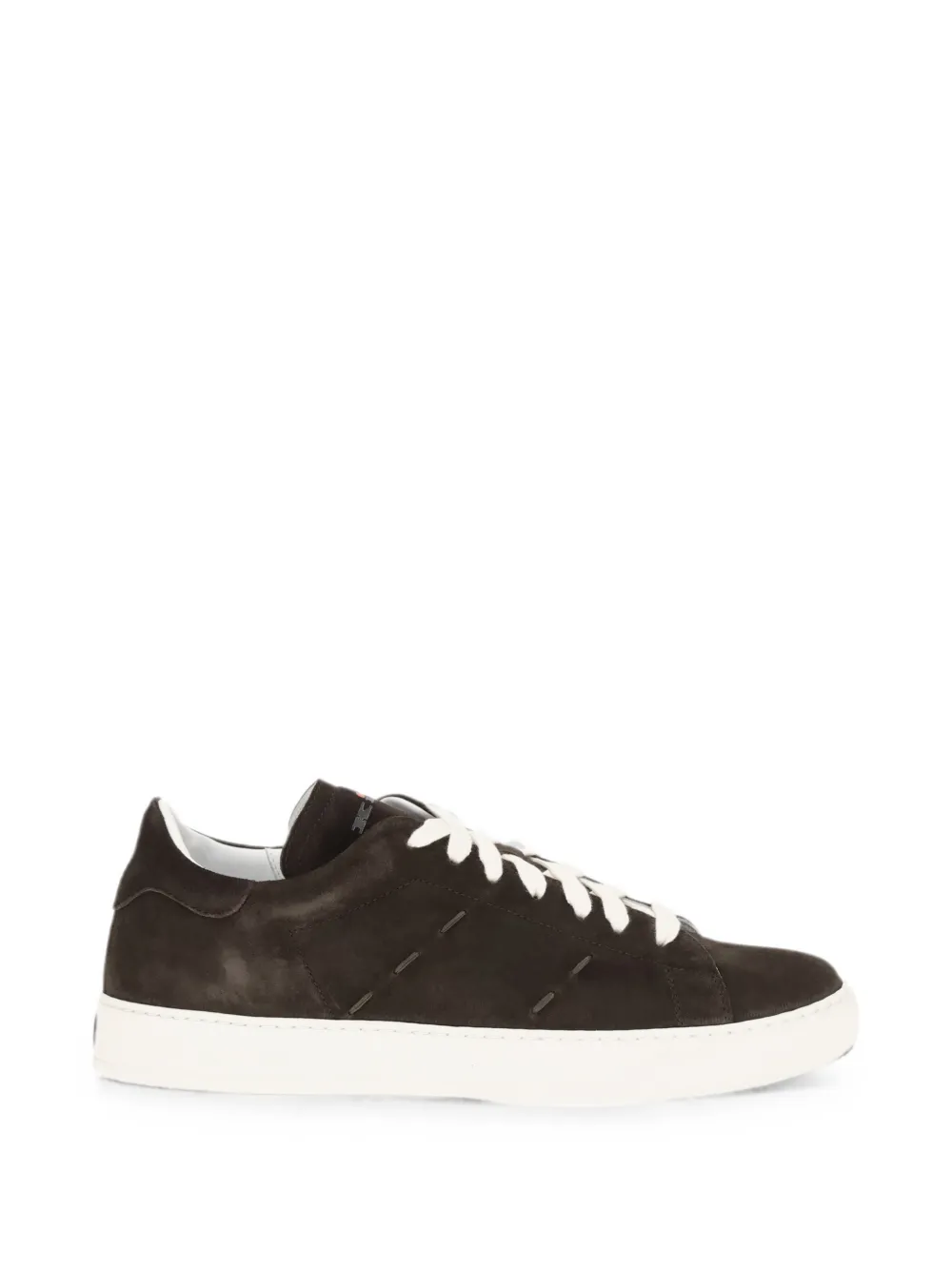 Kiton suede lace-up sneakers - Braun