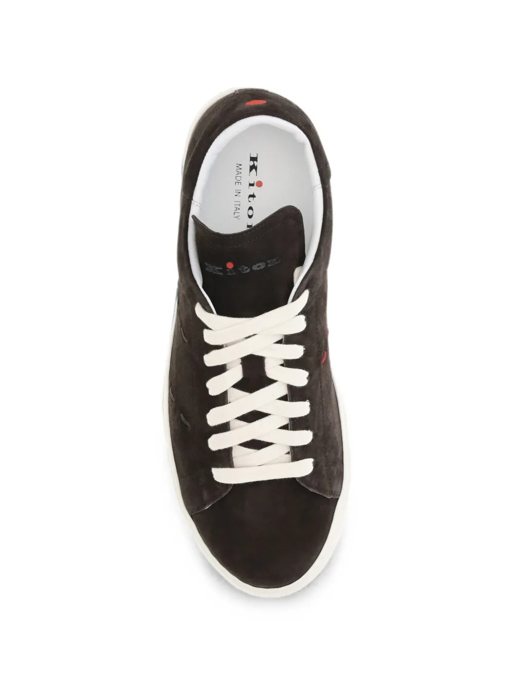 Kiton Suède sneakers Bruin