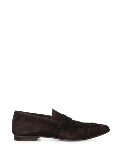 Giuliano Galiano Jacob ruched loafers