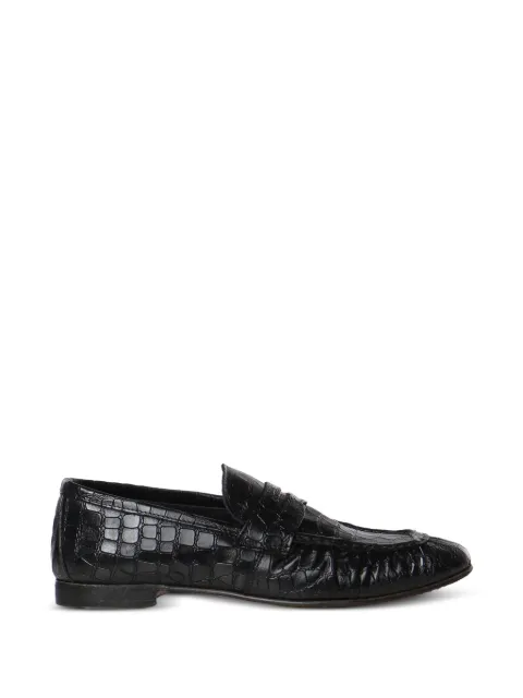 Giuliano Galiano Jacob croc-effect leather loafers