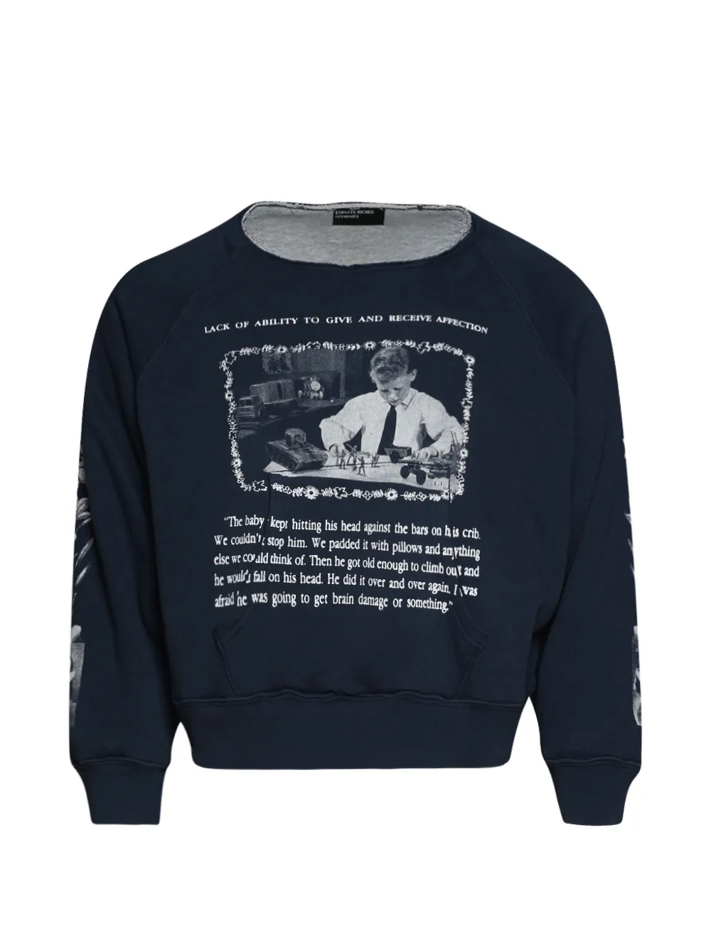 Enfants Riches Déprimés raglan-sleeve graphic-print sweater