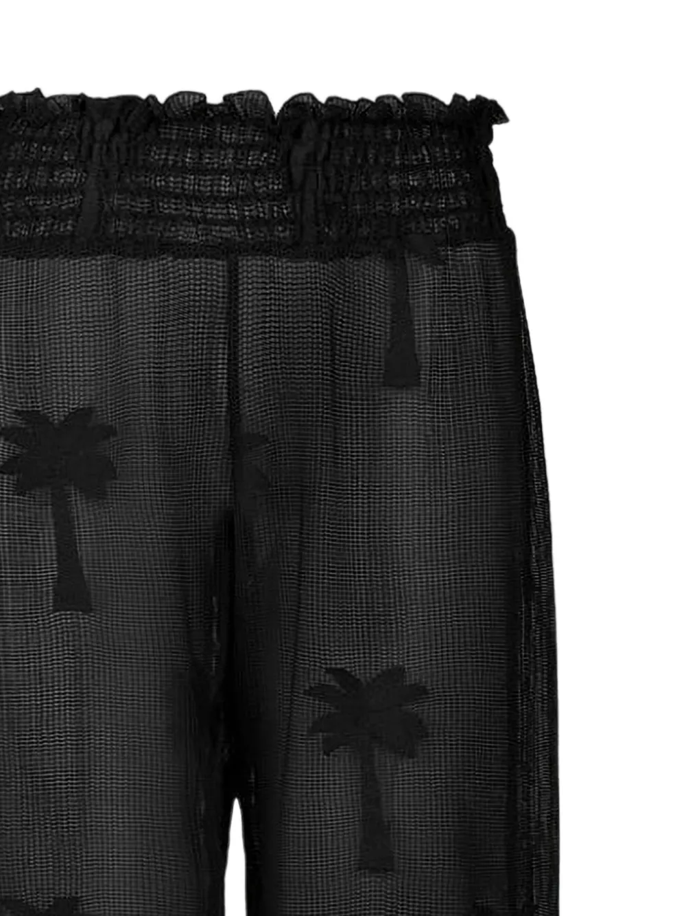 Johanna Ortiz Palm Nomad Palm-embroidered Trousers in Black, view 2