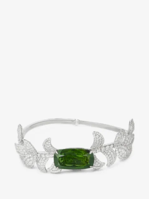 Mio Harutaka Ivy green tourmaline and diamond bracelet 