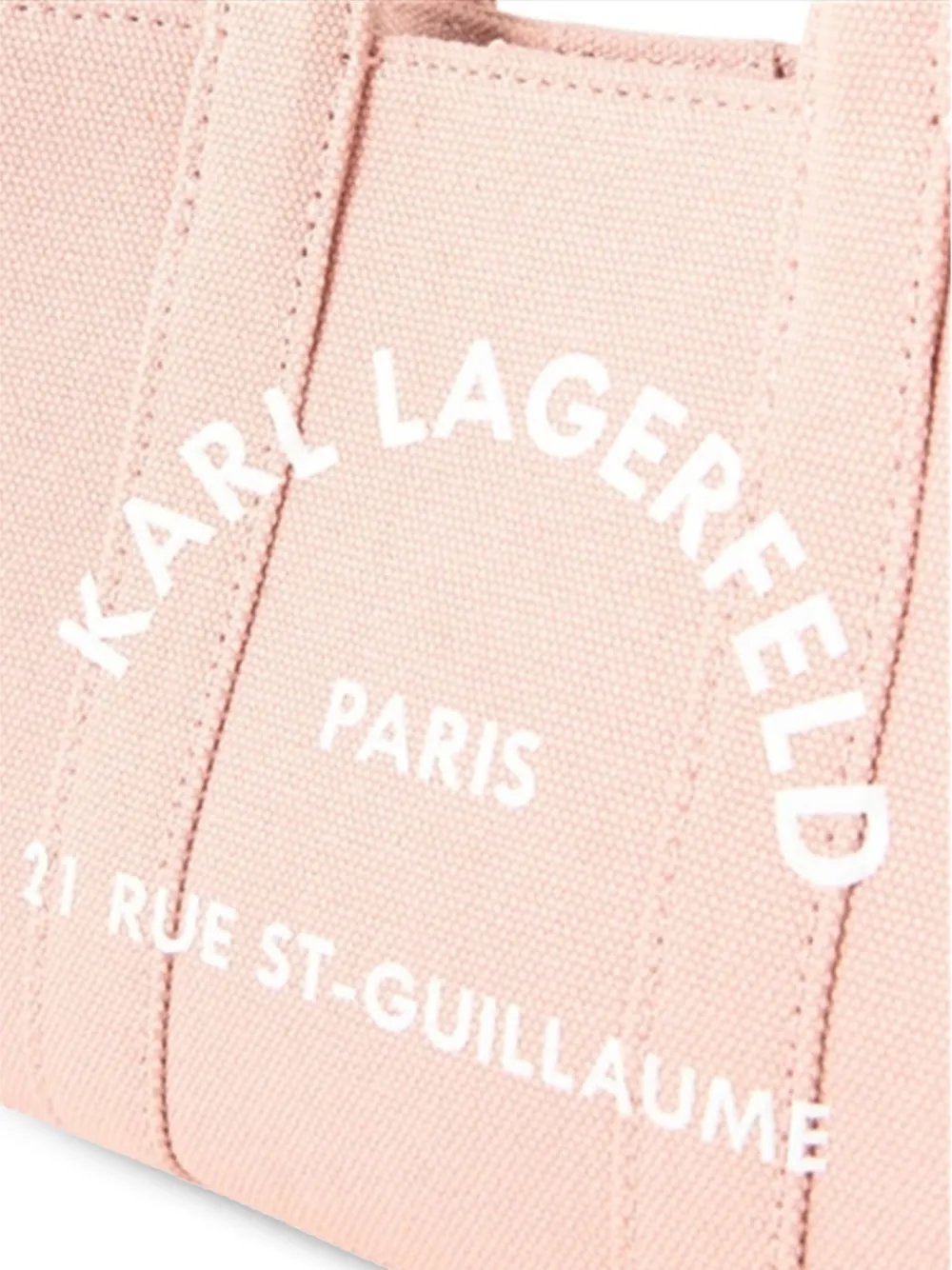 Karl Lagerfeld Shopper met logoprint Roze