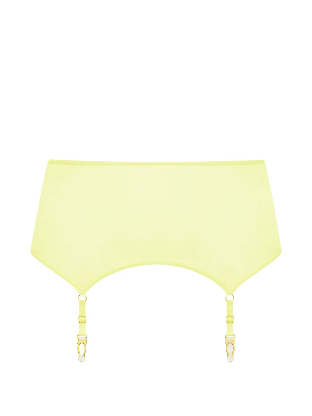 Maison Close Double Sens sheer suspender belt - Giallo