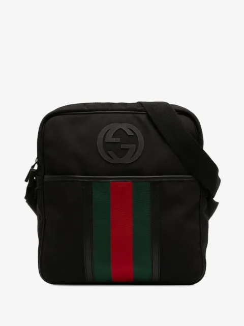 Gucci Pre-Owned 2016-2026 Nylon Interlocking G Web crossbody bag