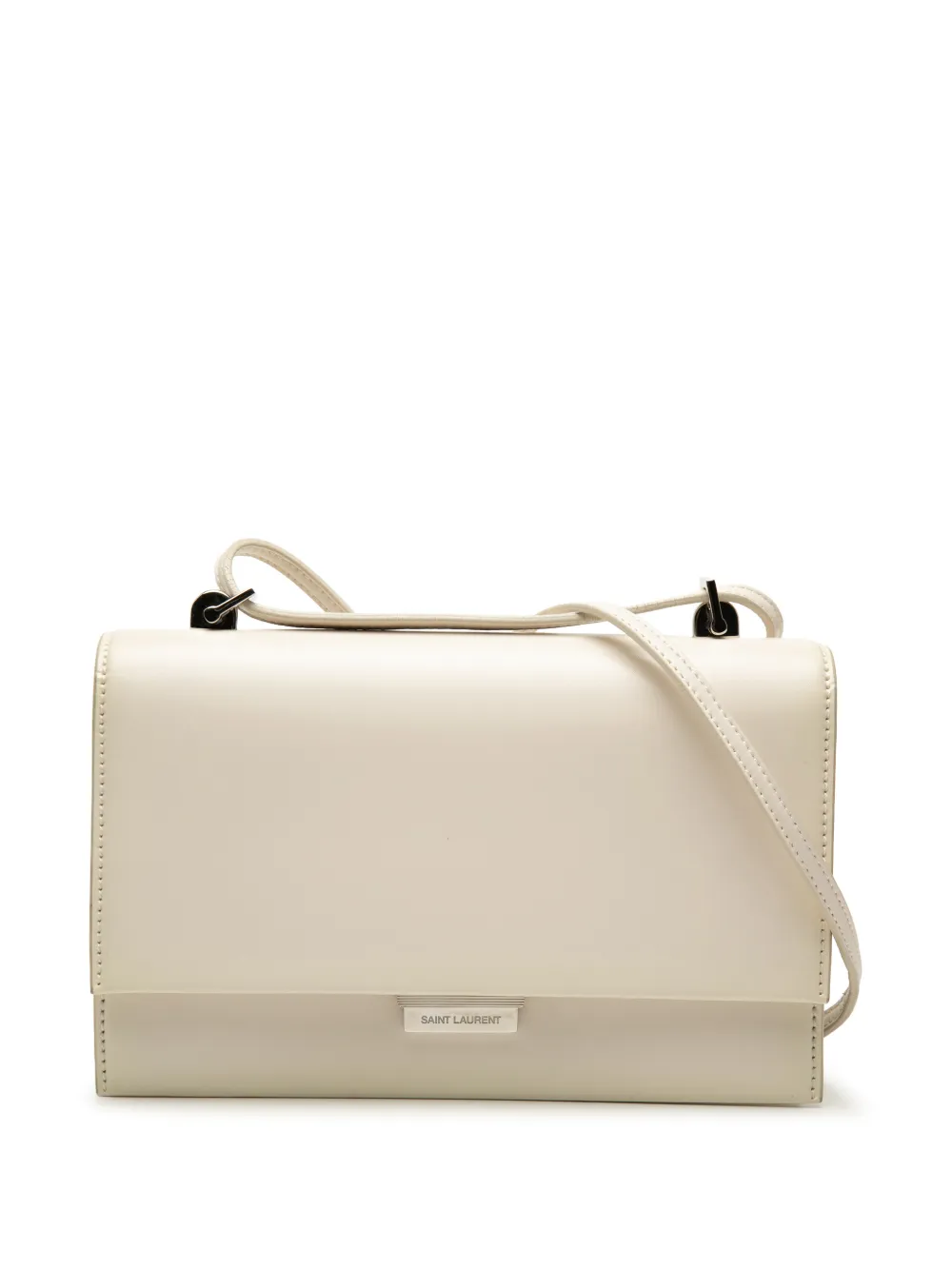 Saint Laurent Pre-Owned 2018 Small Leather Babylone crossbody bag - Bianco