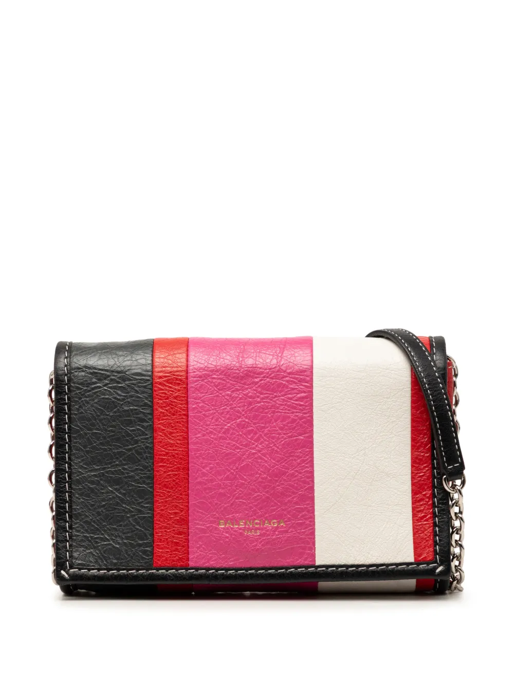 Balenciaga Pre-Owned 2018 Lambskin Bazar crossbody bag - Multicolore