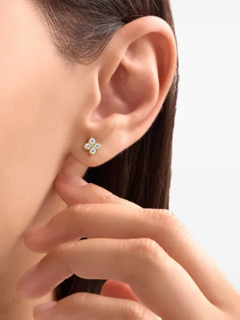 Roberto Coin Princess Flower diamond earrings