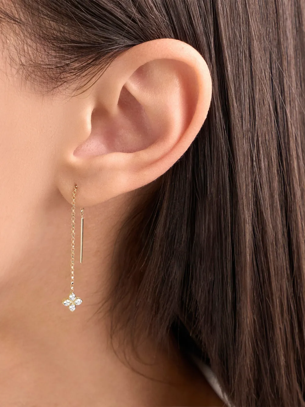 Roberto Coin Orecchini pendenti Princess Flower - Oro
