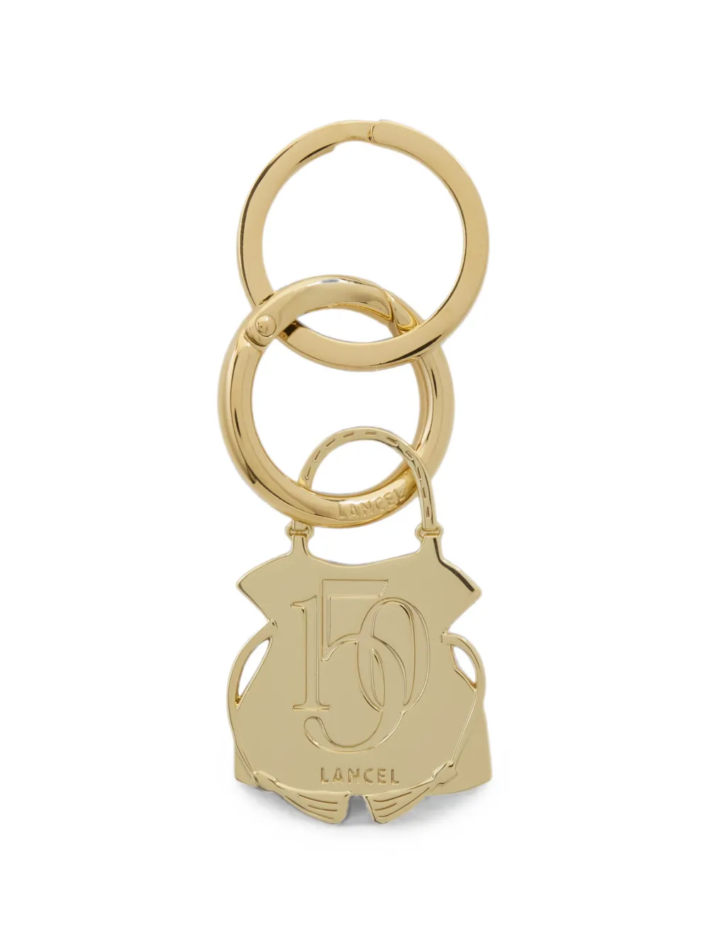 Lancel My Flirt leather-panel keyring - Gold