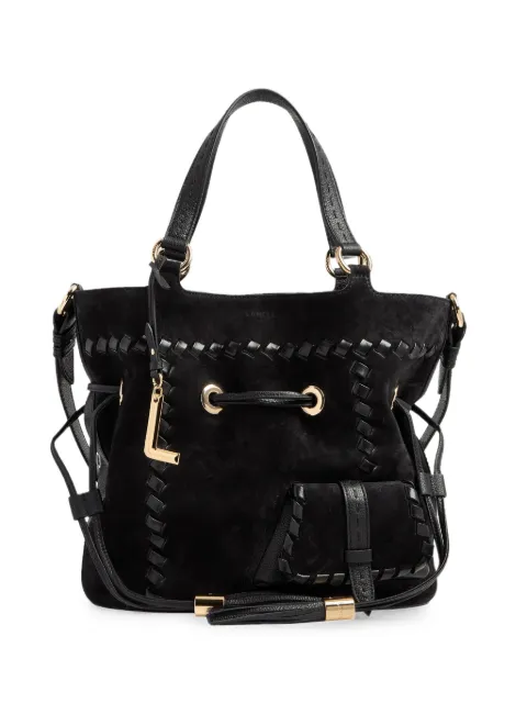 Lancel medium Premier Flirt whipstitched leather bucket bag