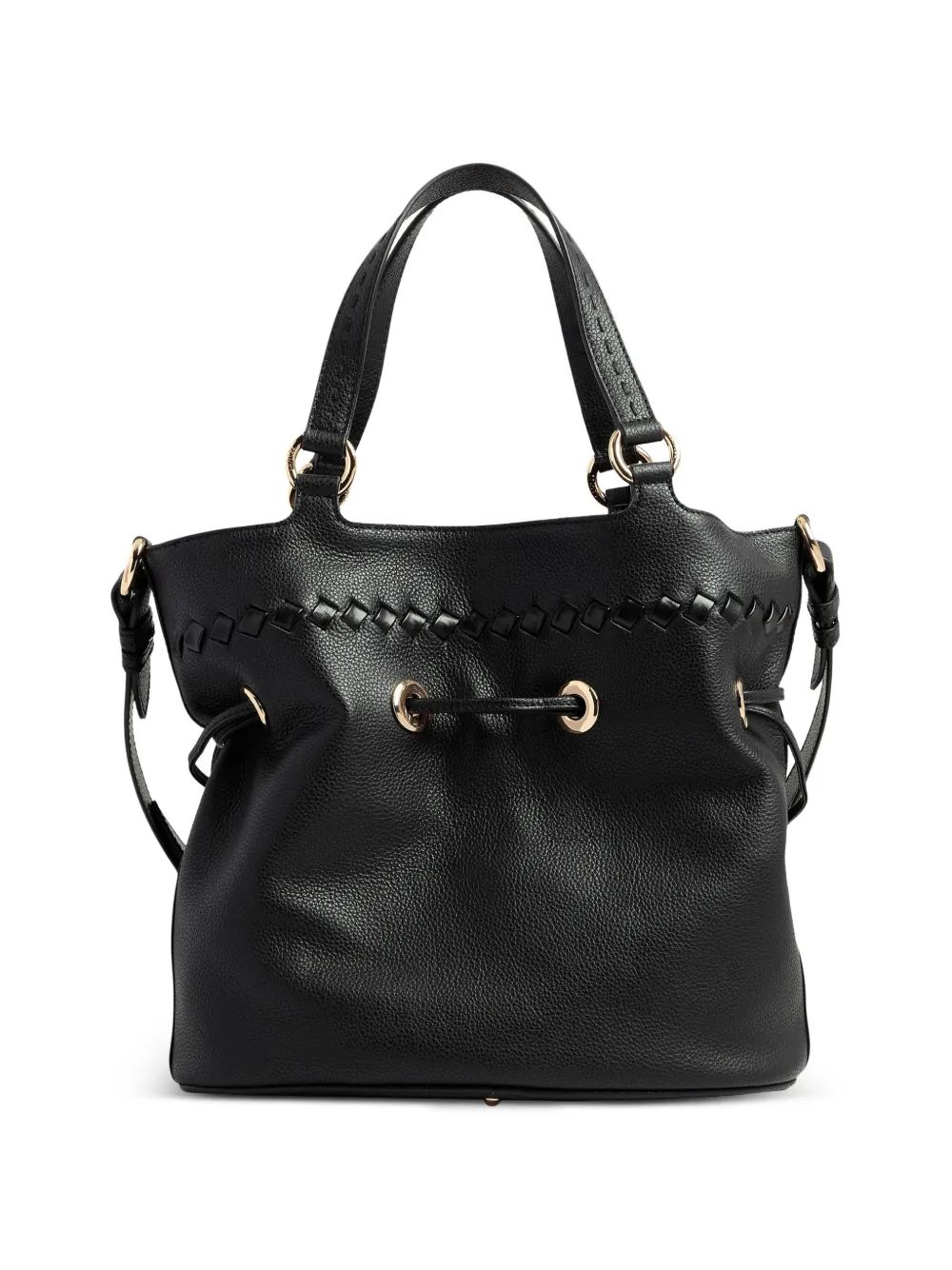 Lancel Medium Premier Flirt leren bucket-tas met stiksels Zwart