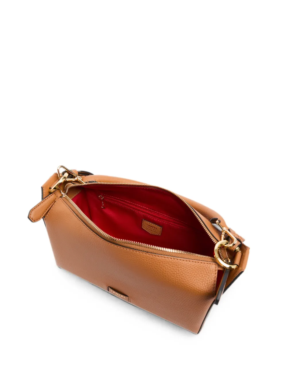 Lancel Medium Louison bewerkte leren schoudertas Bruin