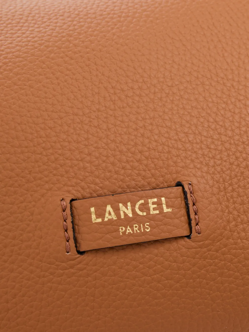 Lancel Medium Louison bewerkte leren schoudertas Bruin