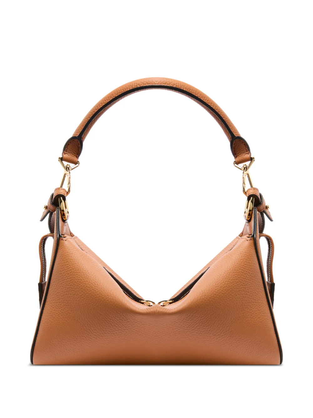 Lancel Medium Louison bewerkte leren schoudertas Bruin
