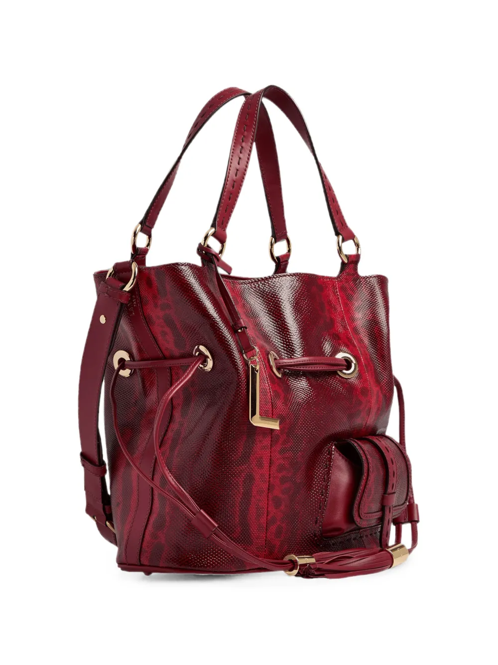 Lancel Premier Flirt medium bucket-tas Rood