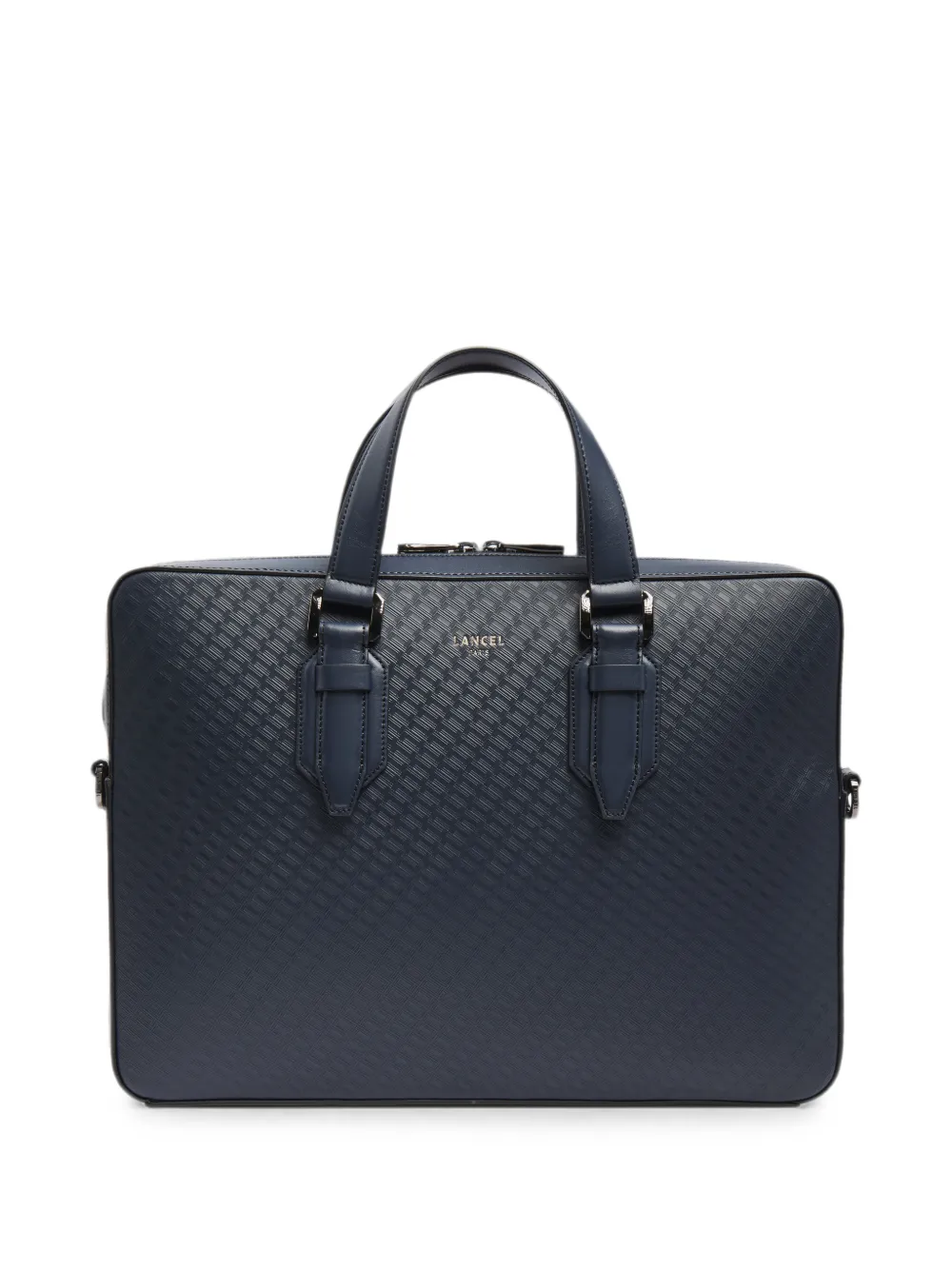 Lancel Charlie laptoptas met monogram-reliëf Blauw