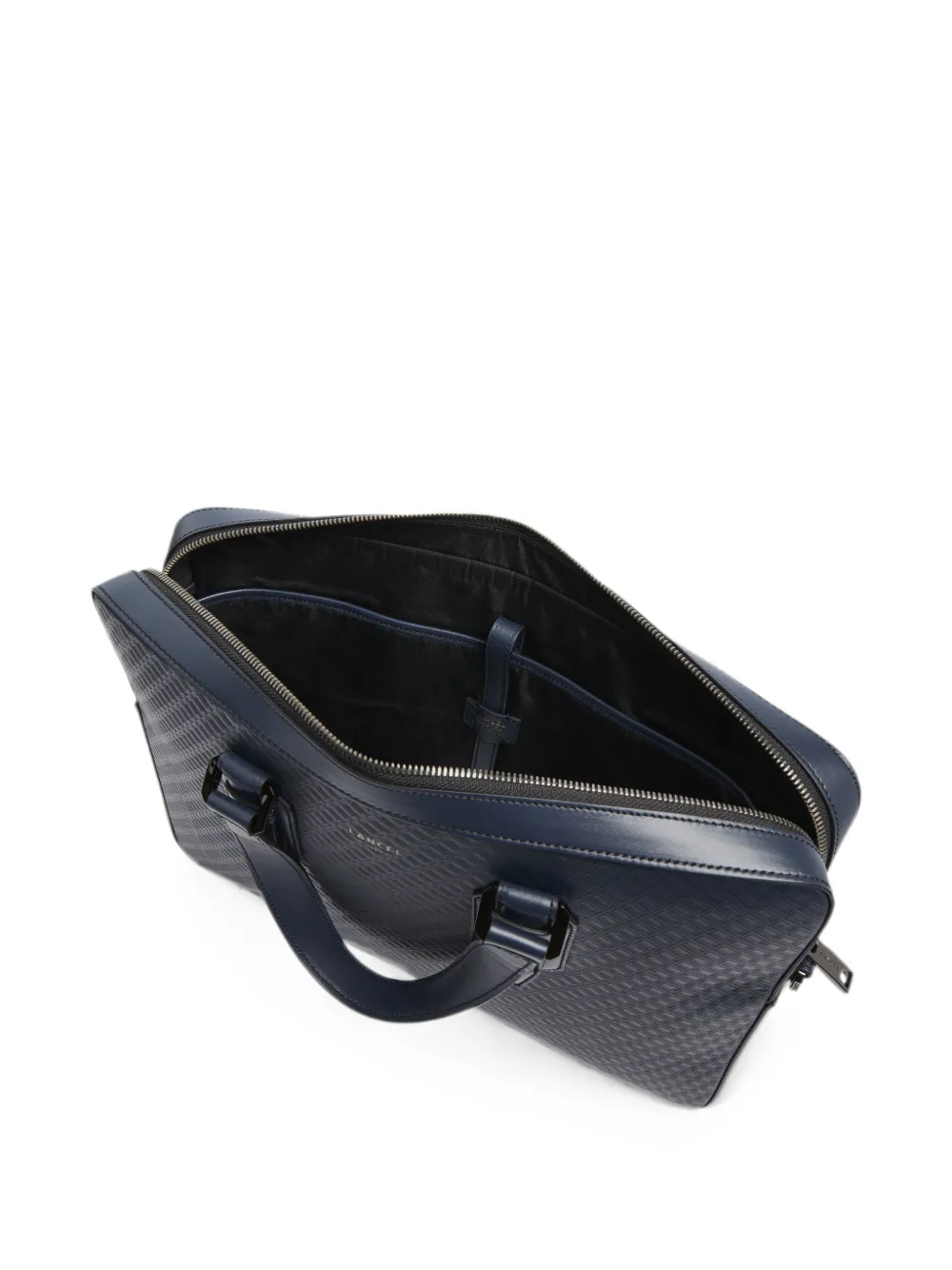Lancel Charlie laptoptas met monogram-reliëf Blauw