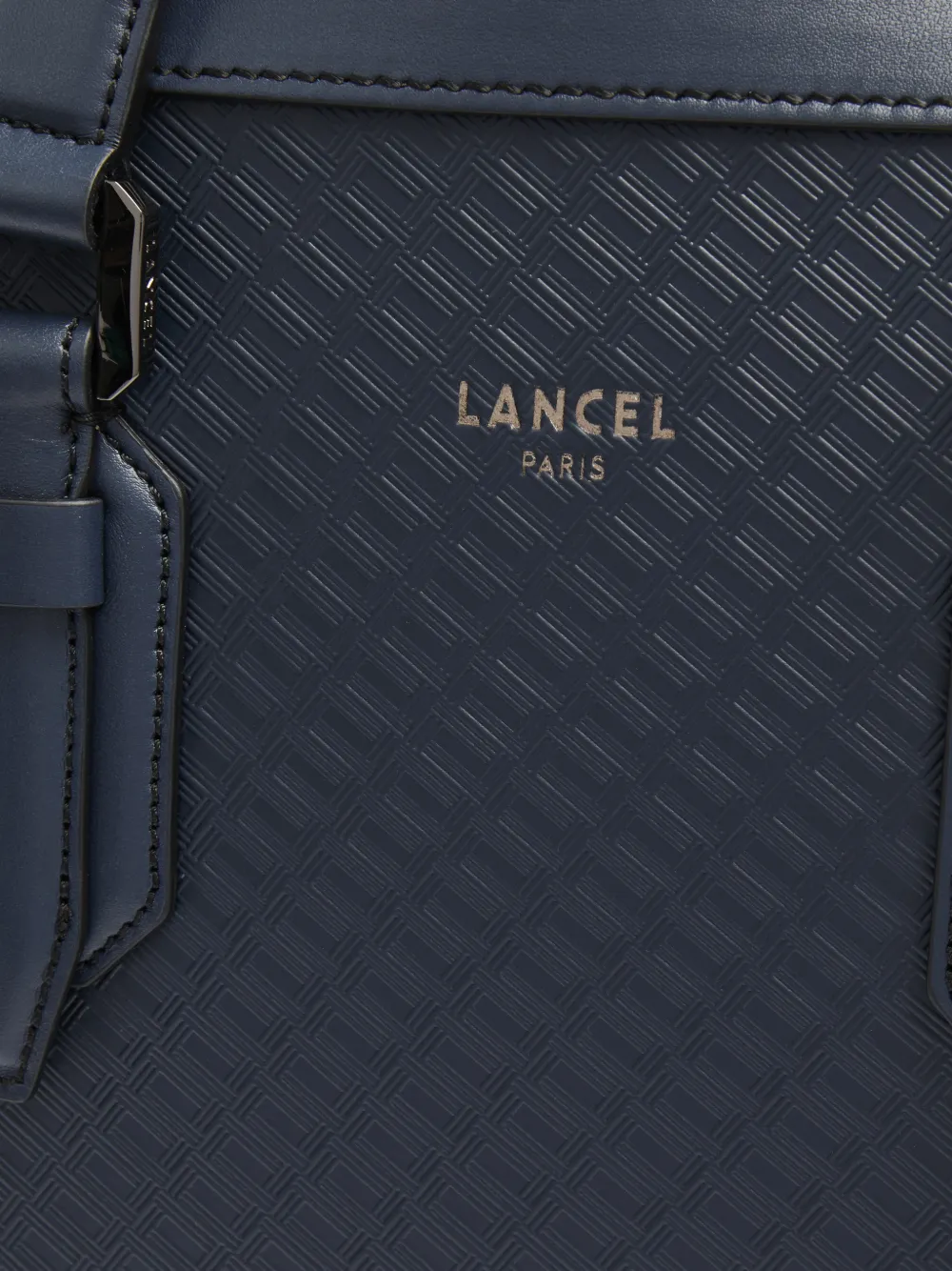 Lancel Charlie laptoptas met monogram-reliëf Blauw