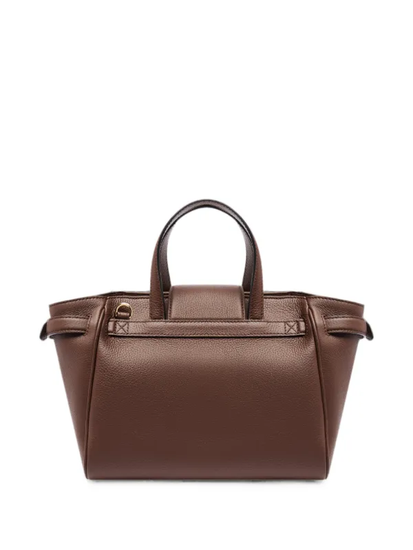 Lancel Thea レザーハンドバッグ M | ブラウン | FARFETCH JP