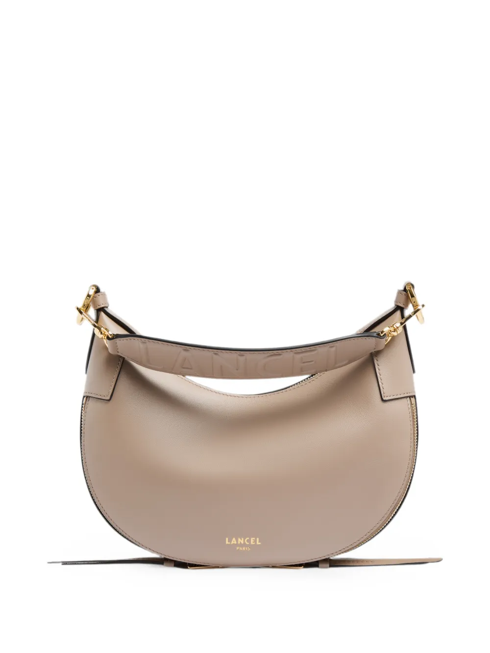 Lancel Origami leren schoudertas Beige