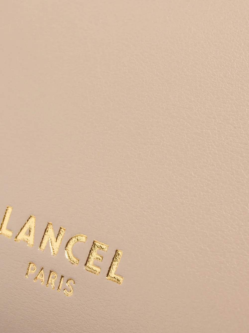 Lancel Origami leren schoudertas Beige
