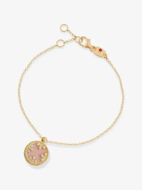 Roberto Coin Venetian Princess pink opal and diamond bracelet