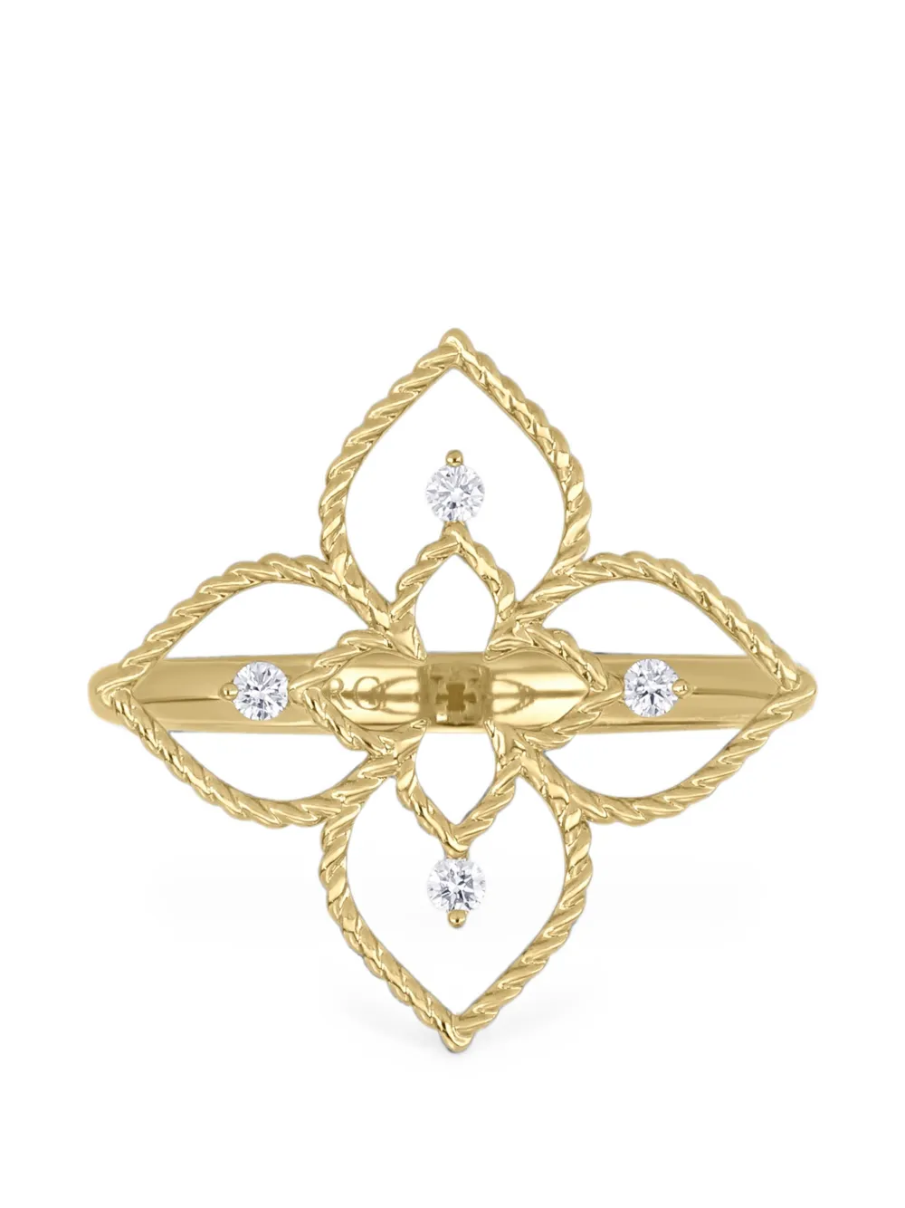 Roberto Coin Desert Flower Princess diamond ring - Gold