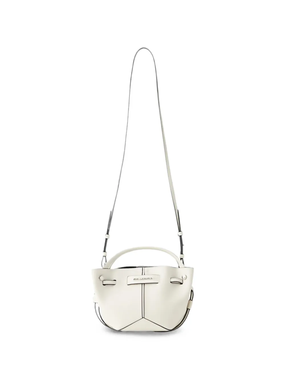 Karl Lagerfeld K/Pierced mini bucket bag - Weiß