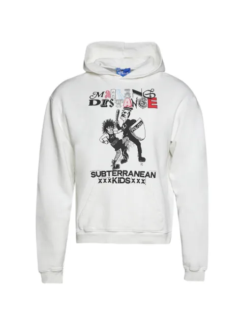 MARKING DISTANCE graphic-print hoodie