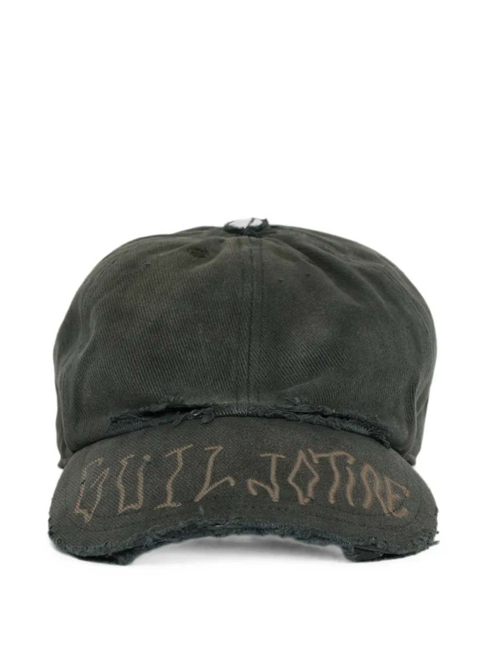  Marking Distance Guillotine Distressed-effect Cap - Verde 