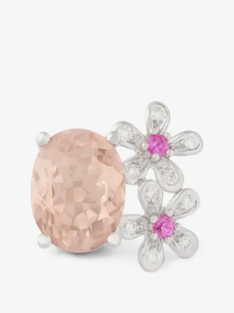 Mio Harutaka O&O morganite flower earring