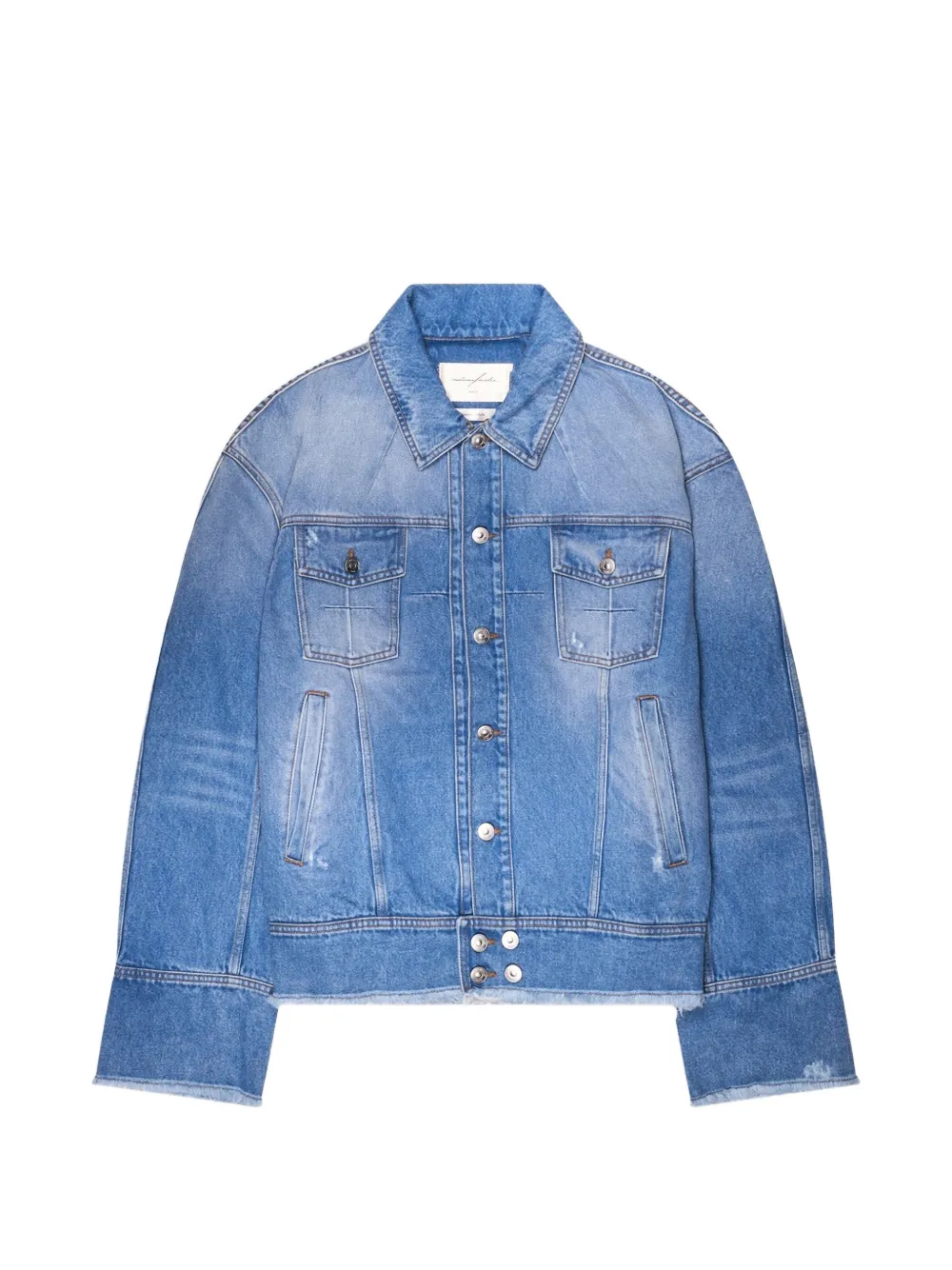 matieres fecales Pierre M. denim jacket - Blau