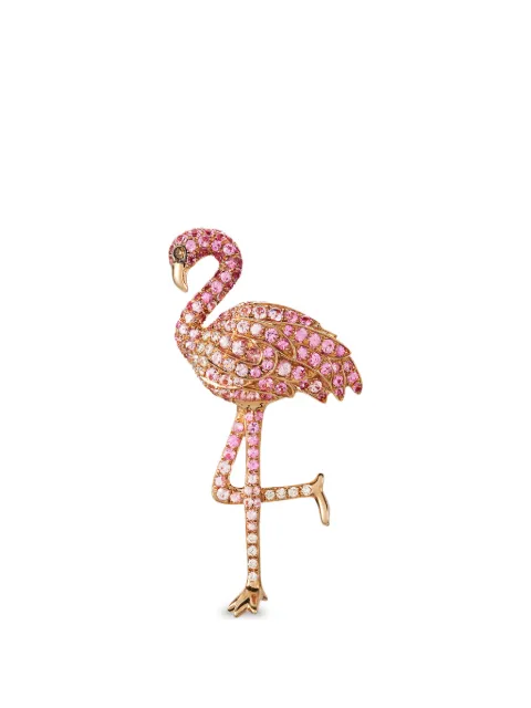 Mio Harutaka pink sapphire and diamond earring