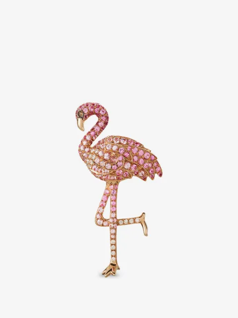 Mio Harutaka pink sapphire and diamond earring