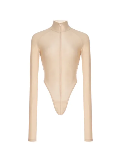 LaQuan Smith high-neck long-sleeve bodysuit